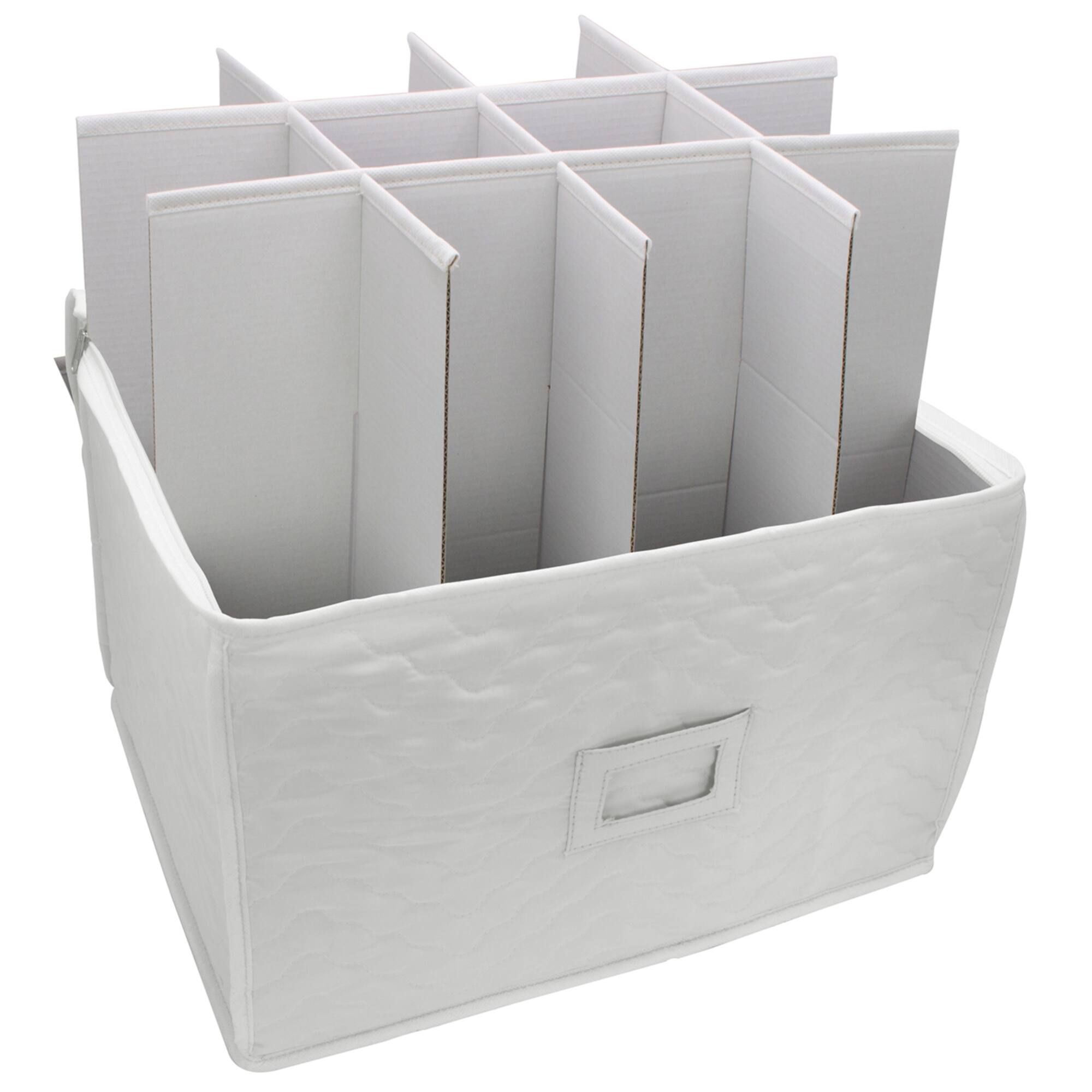 15" Sorbus Deluxe Stemware Storage Chest